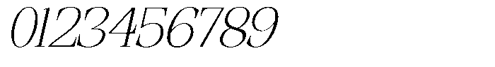 Ethically Serif Extra Light Expanded Slanted Font OTHER CHARS