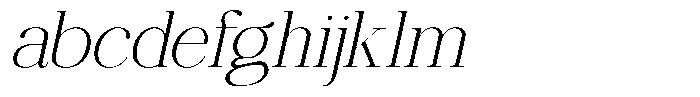 Ethically Serif Extra Light Expanded Slanted FONT