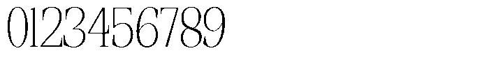 Ethically Serif Extra Light Semi Condensed Font OTHER CHARS