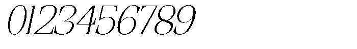 Ethically Serif Extra Light Semi Expanded Italic Font OTHER CHARS
