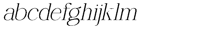 Ethically Serif Extra Light Semi Expanded Italic FONT