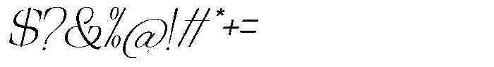 Ethically Serif Extra Light Slanted Font OTHER CHARS
