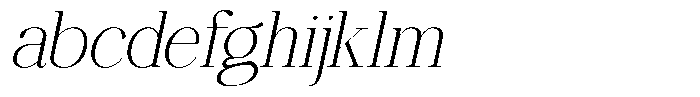 Ethically Serif Extra Light Slanted FONT