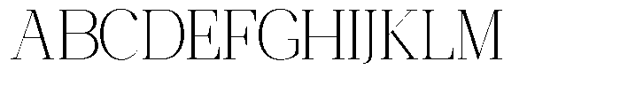 Ethically Serif Extra Light Font UPPERCASE