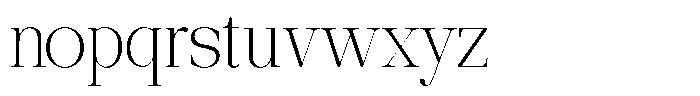 Ethically Serif Extra Light Font LOWERCASE