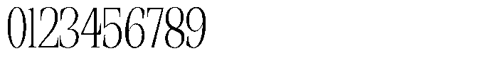 Ethically Serif Light Condensed Font OTHER CHARS