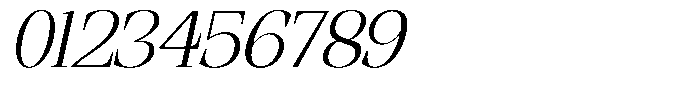 Ethically Serif Light Expanded Slanted Font OTHER CHARS