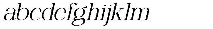 Ethically Serif Light Expanded Slanted FONT