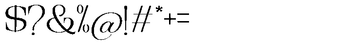 Ethically Serif Light Expanded Font OTHER CHARS