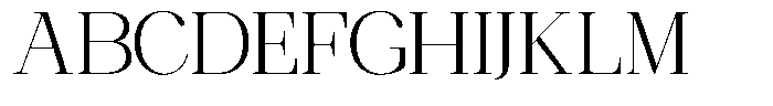 Ethically Serif Light Expanded Font UPPERCASE