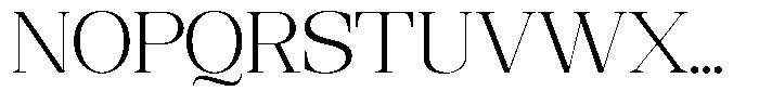Ethically Serif Light Expanded Font UPPERCASE
