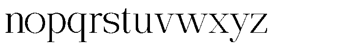 Ethically Serif Light Expanded Font LOWERCASE
