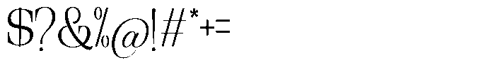 Ethically Serif Light Semi Condensed Font OTHER CHARS