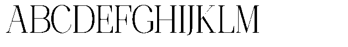 Ethically Serif Light Semi Condensed Font UPPERCASE