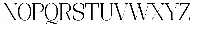 Ethically Serif Light Semi Condensed Font UPPERCASE