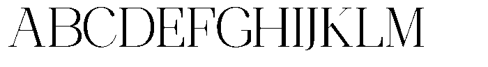 Ethically Serif Light Semi Expanded Font UPPERCASE