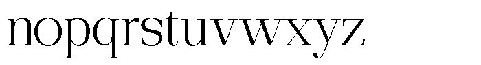 Ethically Serif Light Semi Expanded Font LOWERCASE