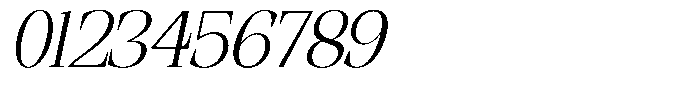 Ethically Serif Light Slanted Font OTHER CHARS