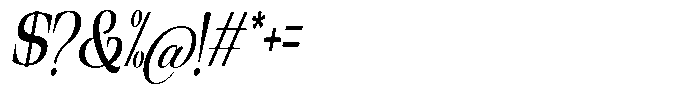 Ethically Serif Medium Condensed Slanted Font OTHER CHARS