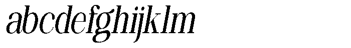 Ethically Serif Medium Condensed Slanted FONT