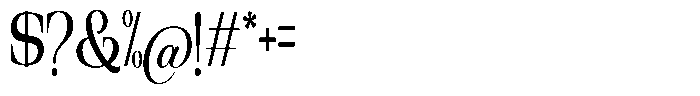 Ethically Serif Medium Condensed Font OTHER CHARS