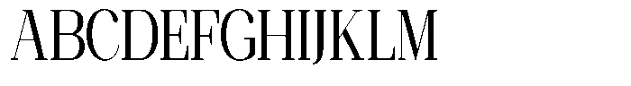 Ethically Serif Medium Condensed Font UPPERCASE