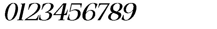 Ethically Serif Medium Expanded Slanted Font OTHER CHARS