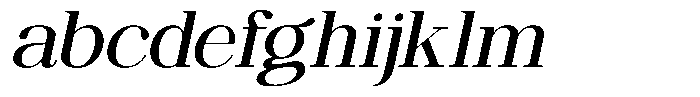 Ethically Serif Medium Expanded Slanted FONT