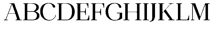Ethically Serif Medium Expanded Font UPPERCASE