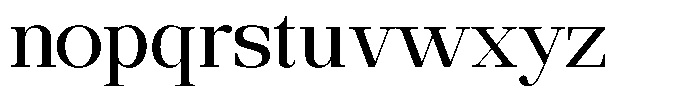 Ethically Serif Medium Expanded Font LOWERCASE