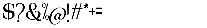 Ethically Serif Medium Semi Condensed Font OTHER CHARS
