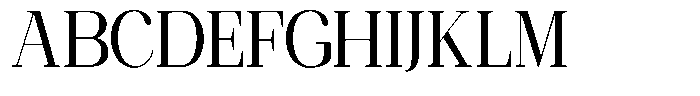 Ethically Serif Medium Semi Condensed Font UPPERCASE