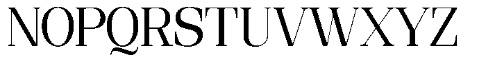 Ethically Serif Medium Semi Condensed Font UPPERCASE