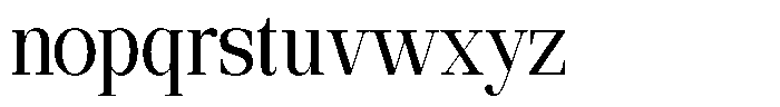 Ethically Serif Medium Semi Condensed Font LOWERCASE