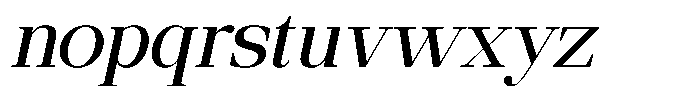 Ethically Serif Medium Semi Expanded Slanted Font LOWERCASE