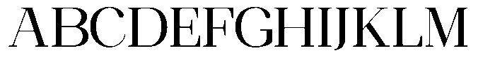 Ethically Serif Medium Semi Expanded Font UPPERCASE