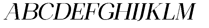 Ethically Serif Medium Slanted Font UPPERCASE