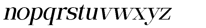Ethically Serif Medium Slanted Font LOWERCASE