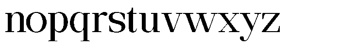 Ethically Serif Medium Font LOWERCASE