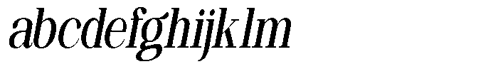 Ethically Serif Semi Bold Condensed Slanted FONT