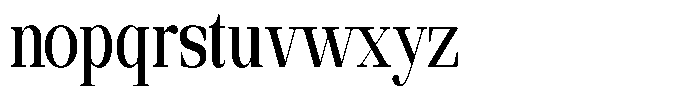 Ethically Serif Semi Bold Condensed Font LOWERCASE