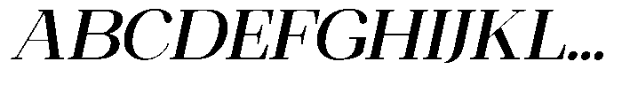 Ethically Serif Semi Bold Expanded Slanted Font UPPERCASE