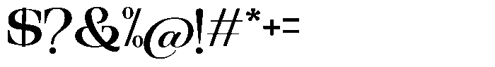 Ethically Serif Semi Bold Expanded Font OTHER CHARS