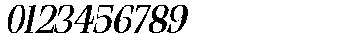 Ethically Serif Semi Bold Semi Condensed Italic Font OTHER CHARS