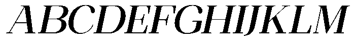 Ethically Serif Semi Bold Semi Expanded Slanted Font UPPERCASE
