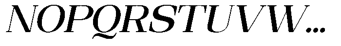 Ethically Serif Semi Bold Semi Expanded Slanted Font UPPERCASE