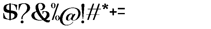 Ethically Serif Semi Bold Semi Expanded Font OTHER CHARS