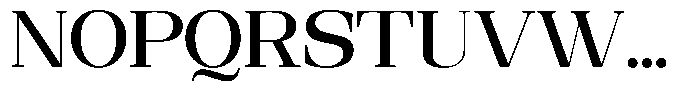 Ethically Serif Semi Bold Semi Expanded Font UPPERCASE