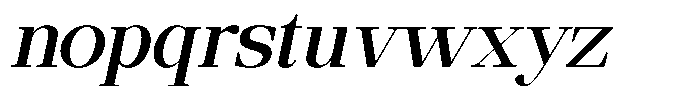 Ethically Serif Semi Bold Slanted Font LOWERCASE