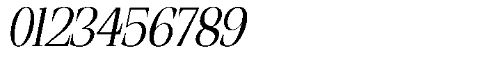 Ethically Serif Semi Condensed Slanted Font OTHER CHARS
